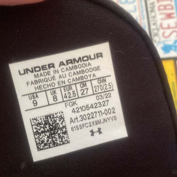 Under Armour Men’s Slides Sandals Size 9 – Preowned - Picture 3 of 5